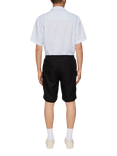 J.Lindeberg Brady Drape Linen Shorts, Black