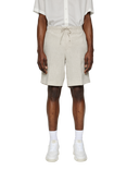 J.Lindeberg Brady Drape Linen Shorts, Moonbeam