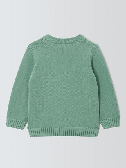 John Lewis Baby Farm Scene Jumper, Multi - view 2, Multi