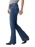 PAIGE Laurel Canyon High Waist Bootcut Jeans, Dark Blue