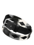 Pampeano Nieve Leather Belt, Nieve Black