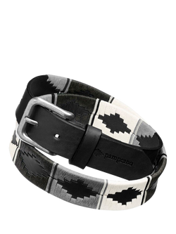 Pampeano Nieve Leather Belt, Nieve Black, Nieve Black