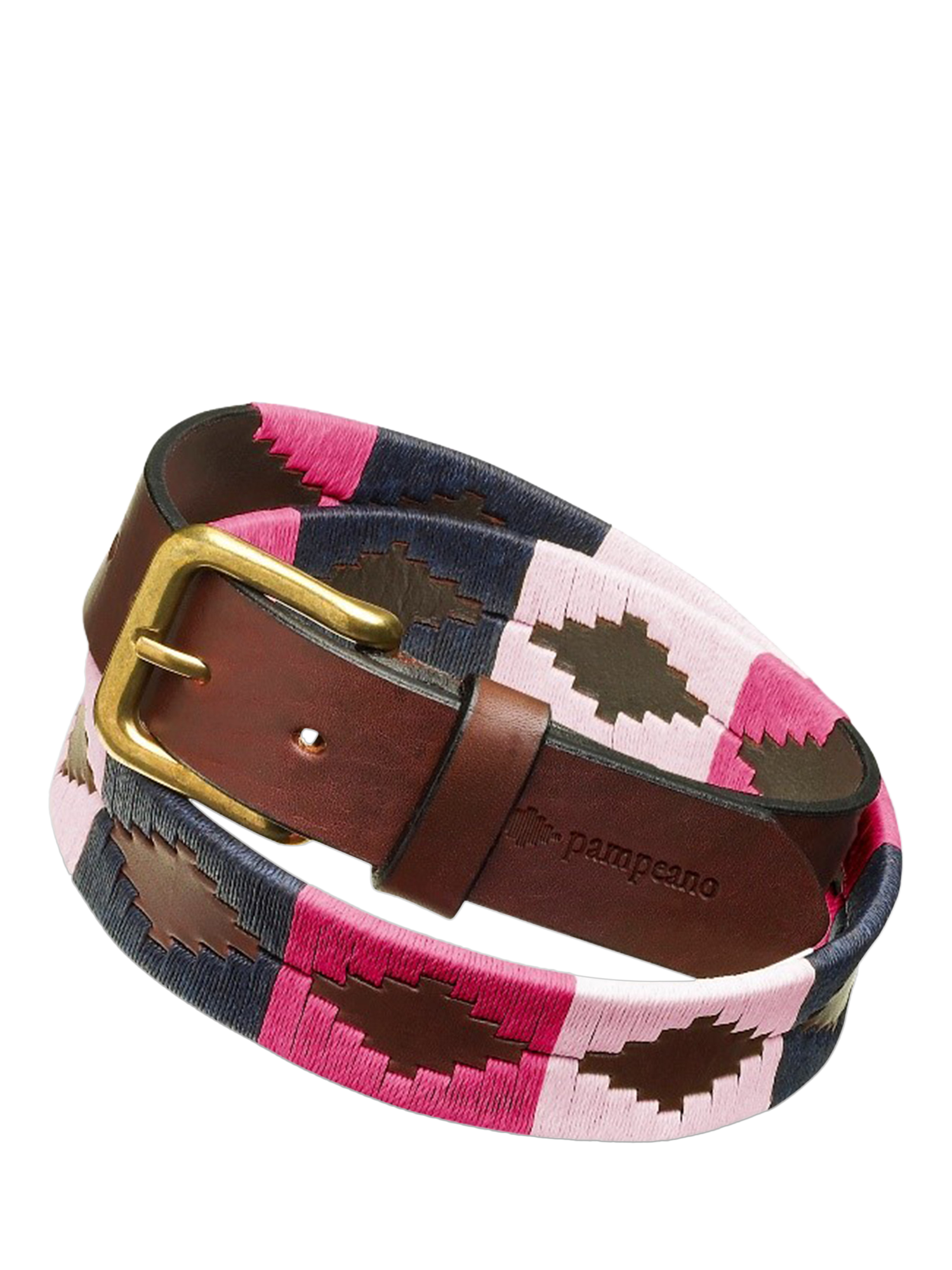 Product image 1 of 3, which shows Pampeano Petalo Leather Belt, Pink, 28