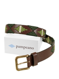 Pampeano Verdeo Leather Belt, Green