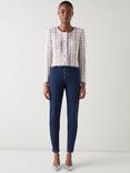 L.K.Bennett Millie Textured Tweed Jacket, Ivory/Multi