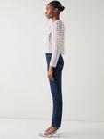 L.K.Bennett Millie Textured Tweed Jacket, Ivory/Multi
