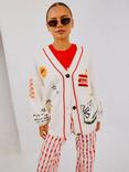 Never Fully Dressed Poema Balearic Islands Cardigan, White