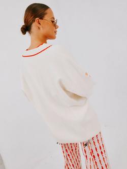 Never Fully Dressed Poema Balearic Islands Cardigan, White - view 2, White