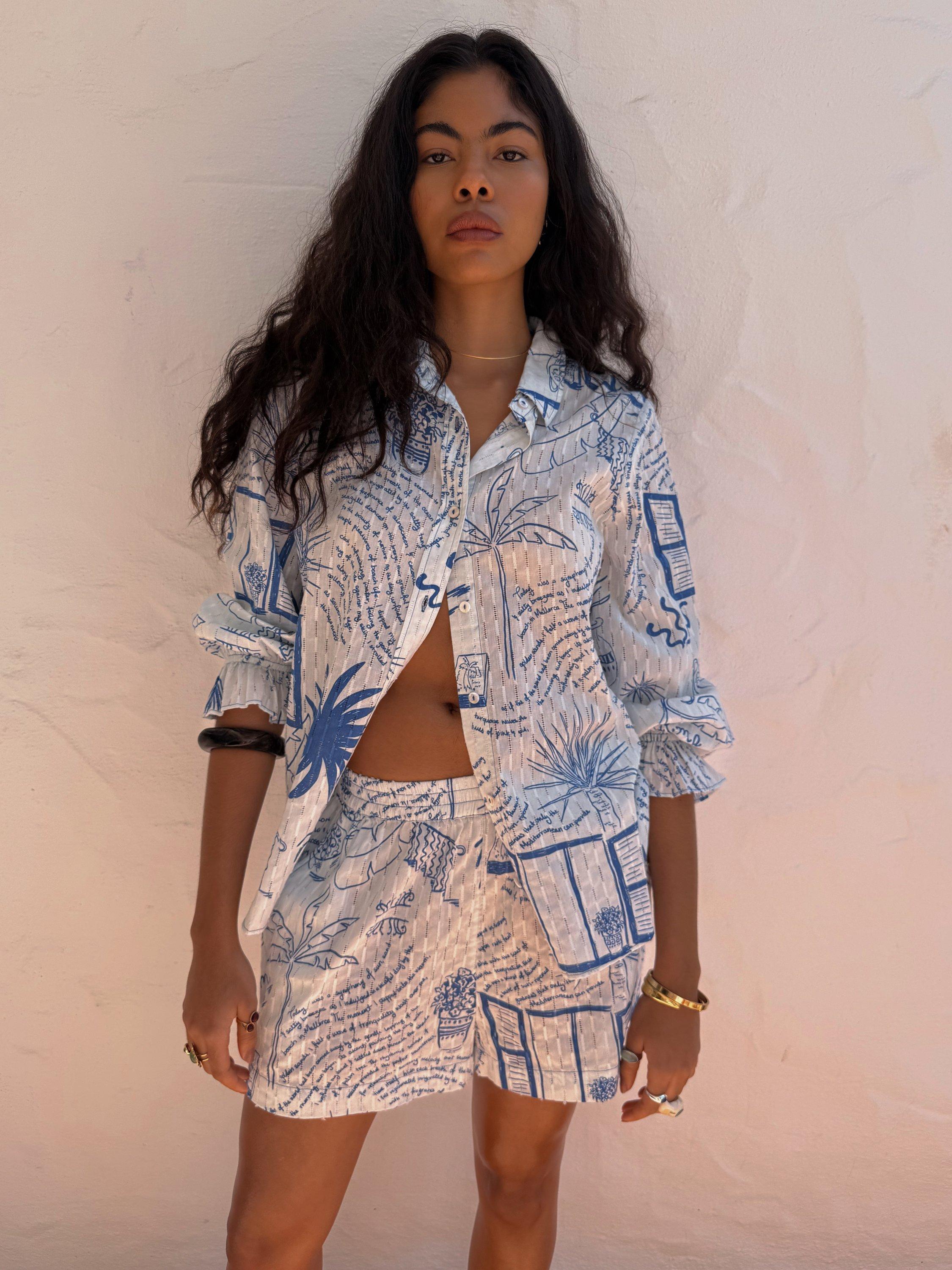 Product image 1 of 4, which shows Never Fully Dressed x Caetana Palma Elissa Shorts, Cream, 6