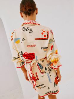 Never Fully Dressed Geanie Poema Shirt, Cream - view 2, Cream