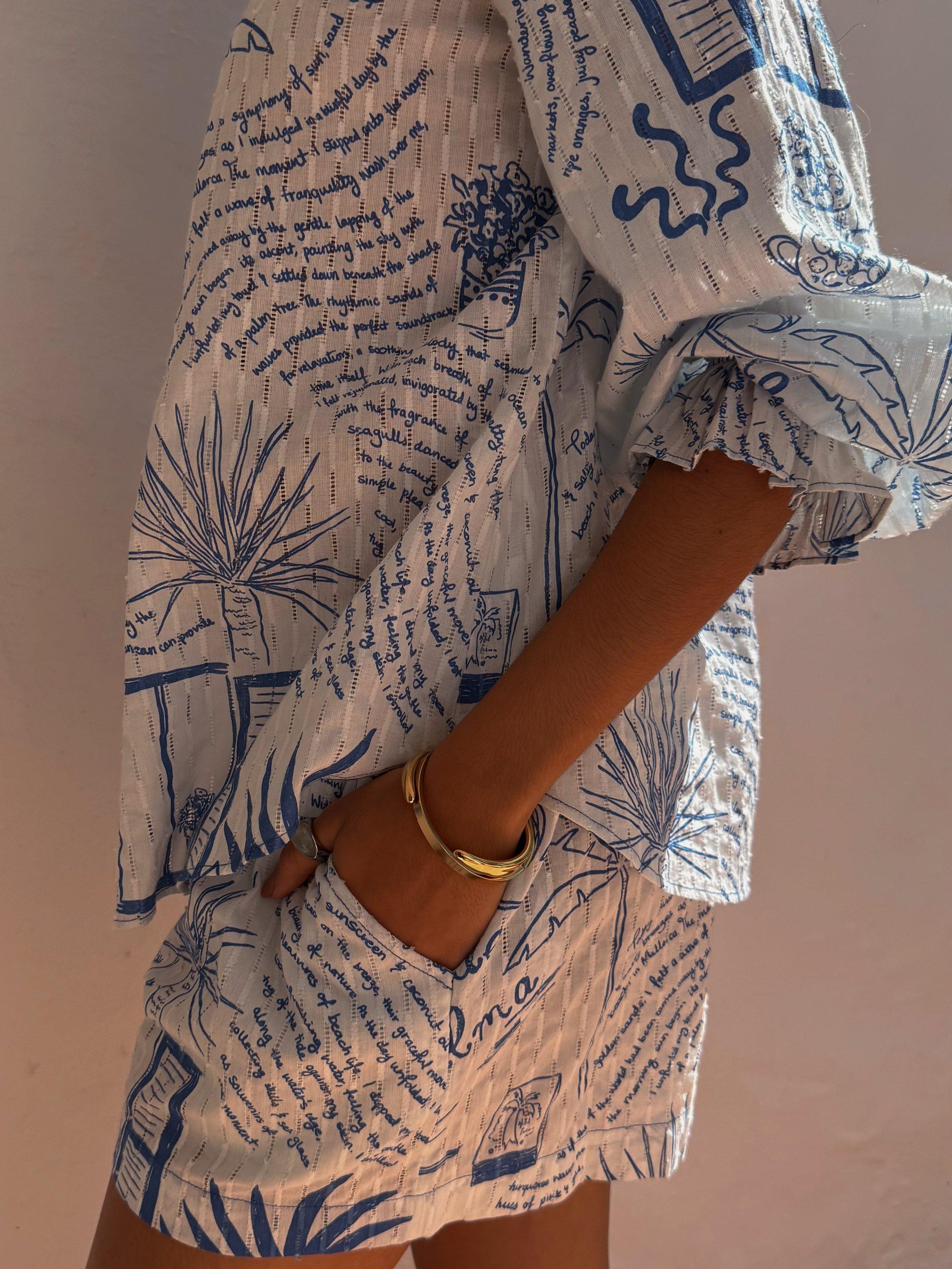 Product image 5 of 5, which shows Never Fully Dressed x Caetana Palma Geanie Shirt, Cream, 6