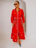 Never Fully Dressed Pollenca Shirt Dress, Red