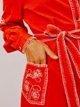 Never Fully Dressed Pollenca Shirt Dress, Red
