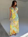 Never Fully Dressed Isla Cap Sleeve Elodie Dress, Multi