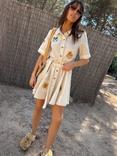 Never Fully Dressed Lauren Isla Patchwork Dress, Cream