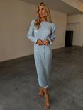 Never Fully Dressed Chloe Plisse Dress, Blue