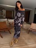 Never Fully Dressed Jem Shell Print Dress, Black