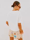 Never Fully Dressed Ioana Shell T-Shirt, White