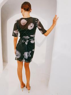 Never Fully Dressed Seashell Mesh T-Shirt, Black - view 2, Black