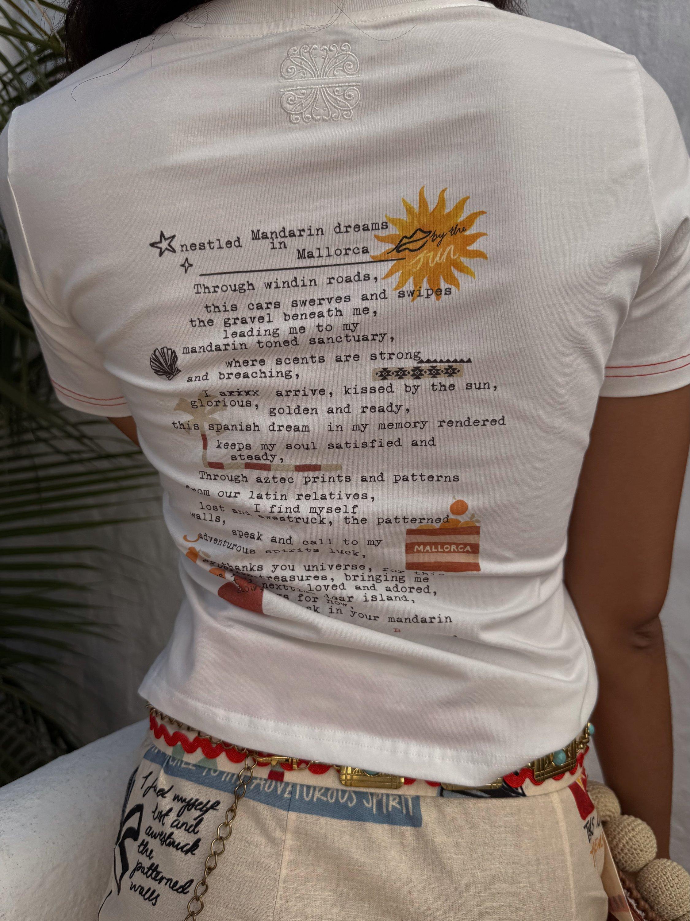 Product image 2 of 5, which shows Never Fully Dressed Poema Baby T-Shirt, White, XS