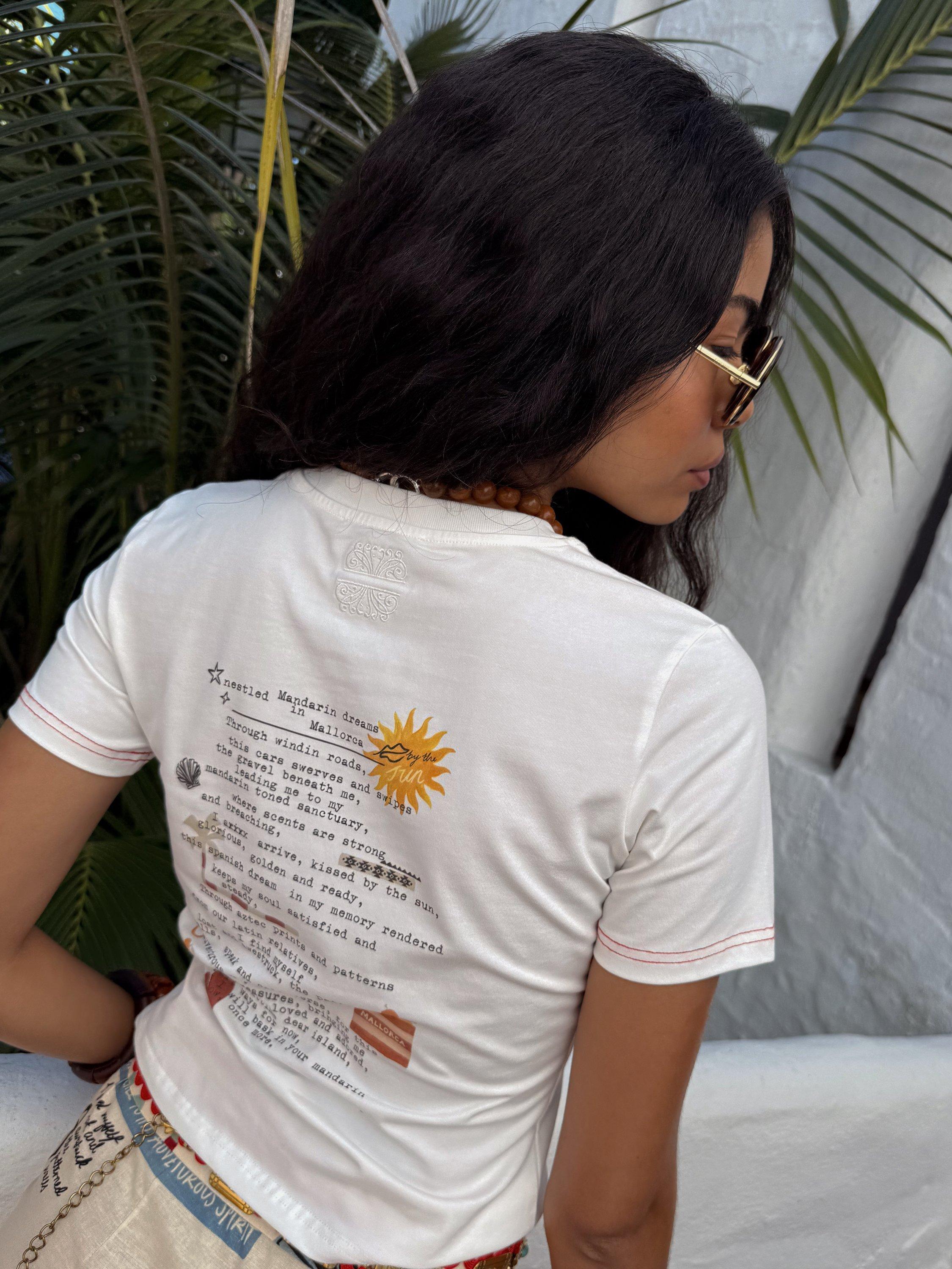 Product image 3 of 5, which shows Never Fully Dressed Poema Baby T-Shirt, White, XS