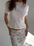Never Fully Dressed Oyster Print T-Shirt, White