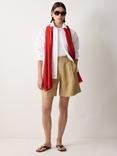 Jigsaw  Wool Silk Pashmina, Red