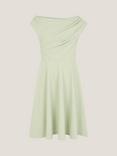Monsoon Kids' Asymmetrical One Shoulder Drape Dress, Sage, Sage