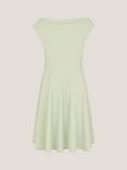 Monsoon Kids' Asymmetrical One Shoulder Drape Dress, Sage, Sage