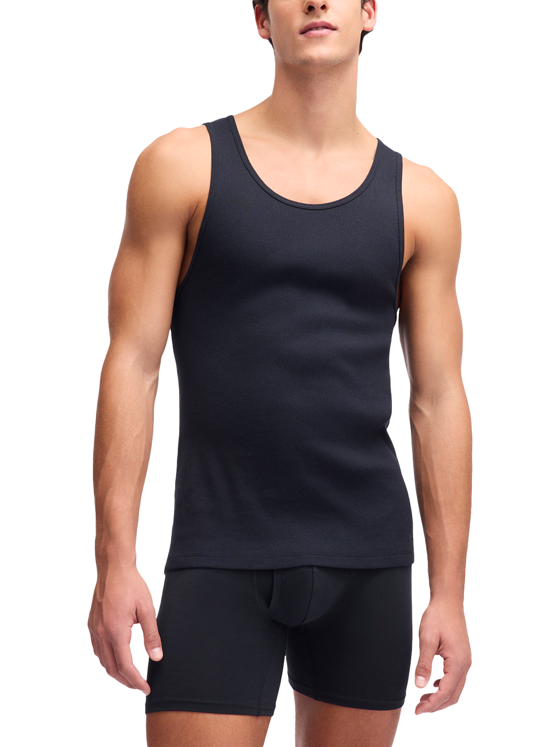 Product image 1 of 4, which shows Under Armour Vests, Pack of 2, Black Black, S