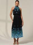Jolie Moi Floral Pleated Maxi Dress