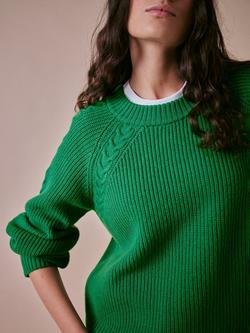 Cape Cove Textured Knit Pure Merino Wool Jumper - view 2, Green