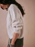 Cape Cove Textured Knit Pure Merino Wool Jumper, Ercu