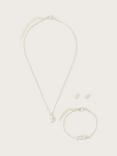 Monsoon Kids' Bridesmaid Pearl Jewellery Set, Silver