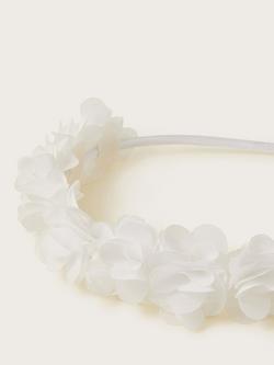 Monsoon Kids' Floral Bridesmaid Headband - view 2, Ivory