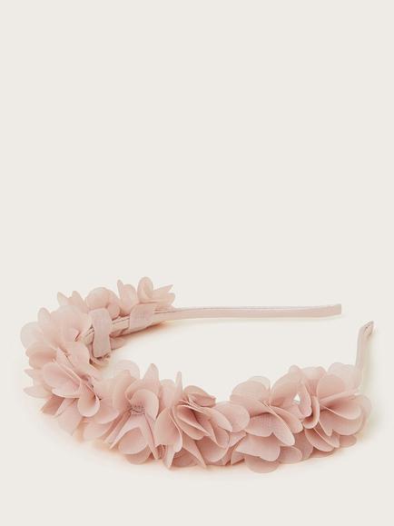 Monsoon Kids' Floral Bridesmaid Headband, Pink