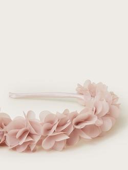Monsoon Kids' Floral Bridesmaid Headband - view 2, Pink