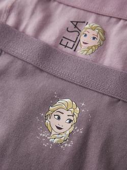 NAME IT Kids' Frozen Cotton Hipster Pants, Pack of 2, Keepsake Lilac - view 2, Keepsake Lilac