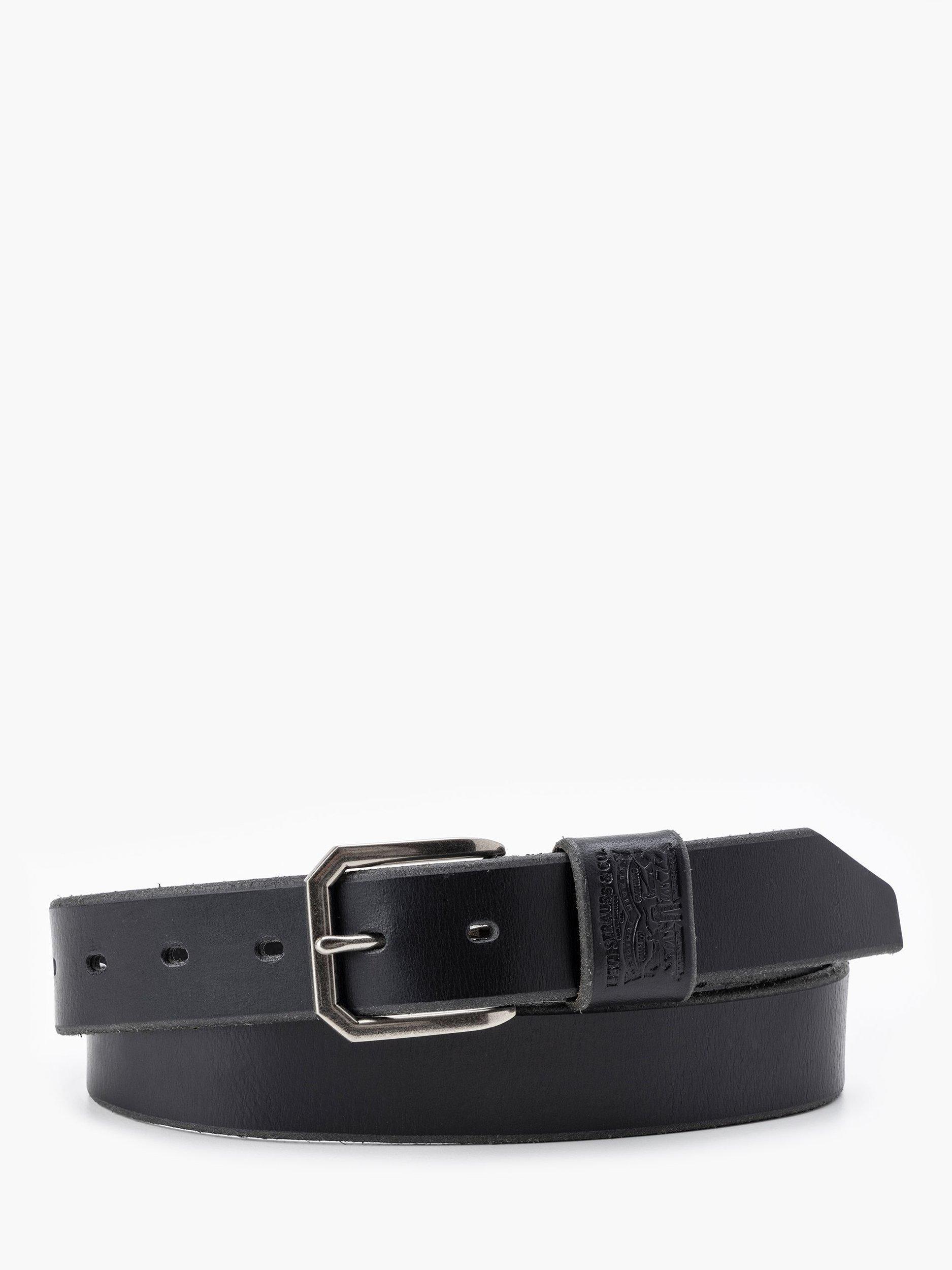 Product image 1 of 2, which shows Levi's Wide Loop Leather Belt, Caviar, 33