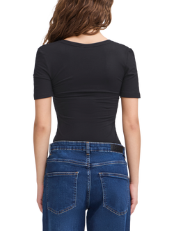 ICHI Zola Scoop Neck T-Shirt - view 2, Black
