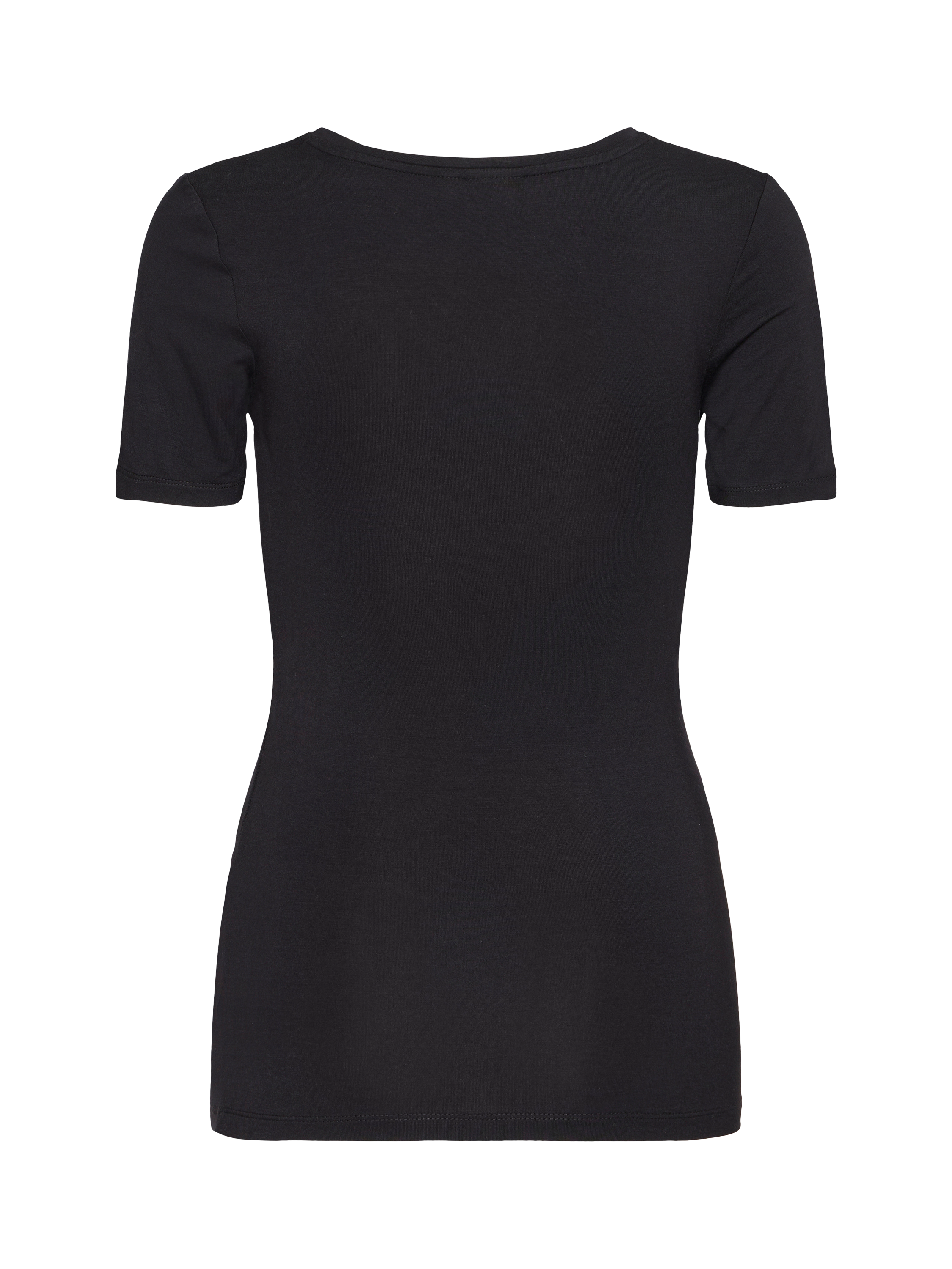 Product image 6 of 7, which shows ICHI Zola Scoop Neck T-Shirt, Black, XS