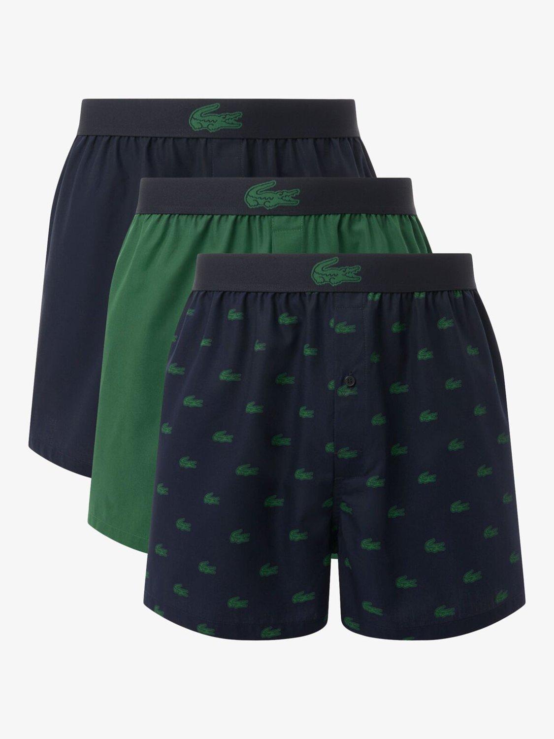 Product image 7 of 8, which shows Lacoste Logo Boxers, Pack of 3, Multi, S