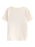 Lindex Kids' Pokemon Sequin T-Shirt, Light Dusty White