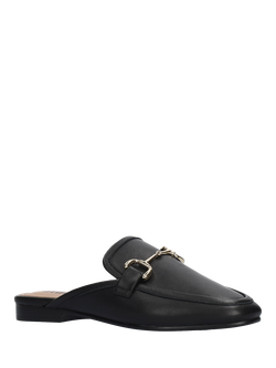 Bibi Lou Horsebit Leather Mules - view 2, Black