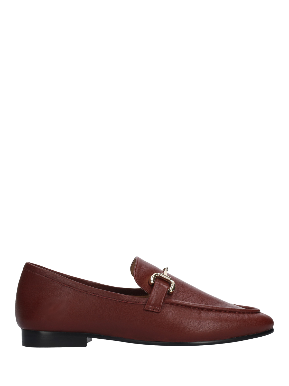 Product image 1 of 4, which shows Bibi Lou Carmin Leather Loafers, Red, 5