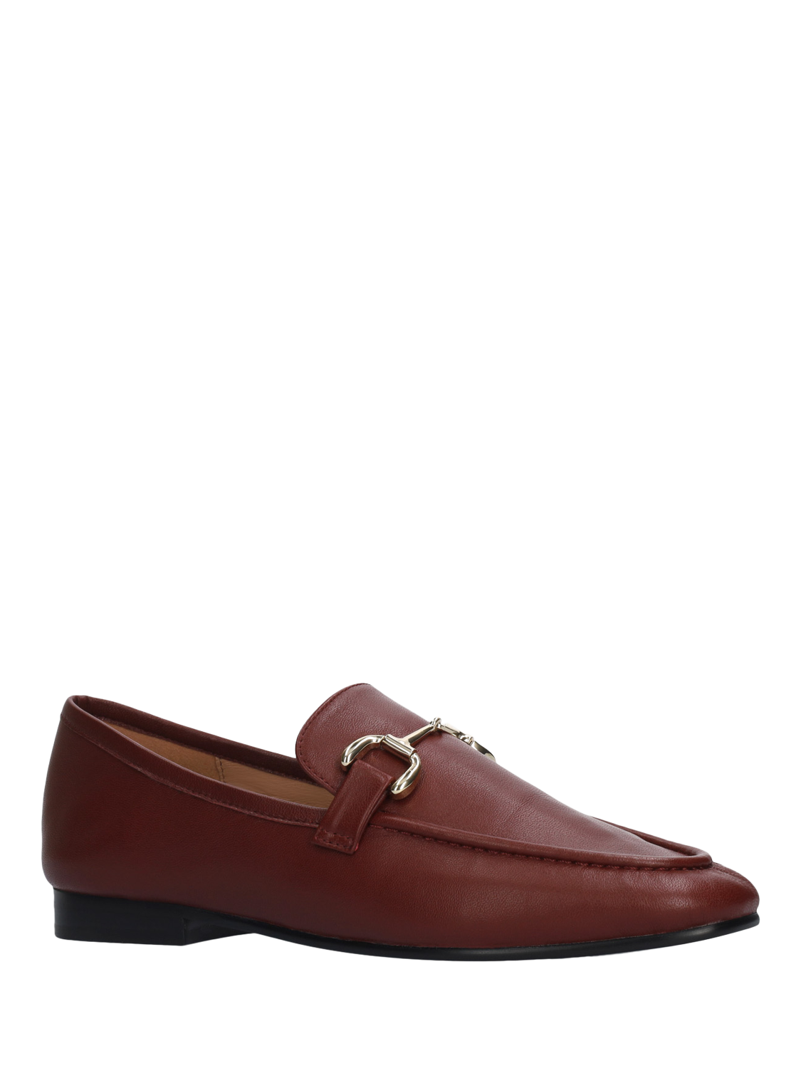 Product image 2 of 4, which shows Bibi Lou Carmin Leather Loafers, Red, 5