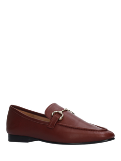 Bibi Lou Carmin Leather Loafers - view 2, Red