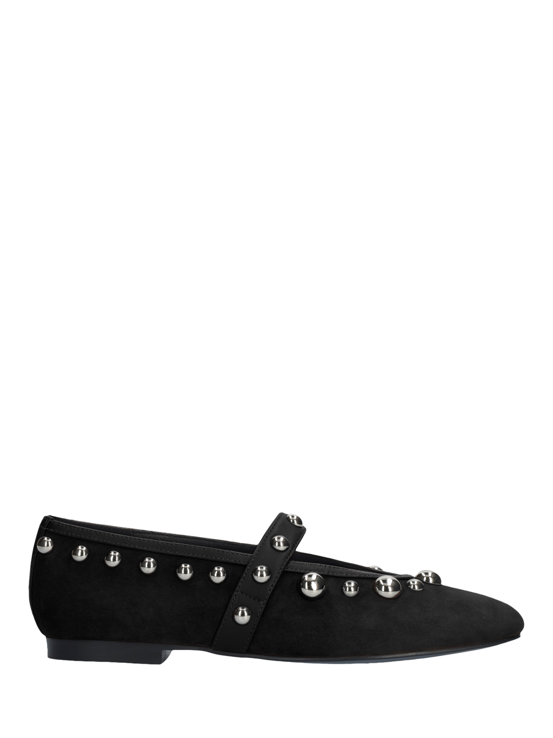 Product image 1 of 4, which shows Bibi Lou Studded Mary Jane Pumps, Black, EU37