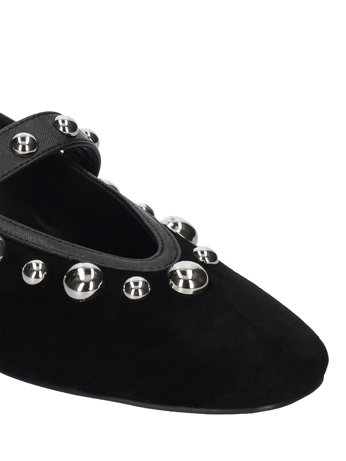 Product image 4 of 4, which shows Bibi Lou Studded Mary Jane Pumps, Black, EU37