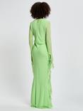 DASKA Circe Ruffle Maxi Dress, Green